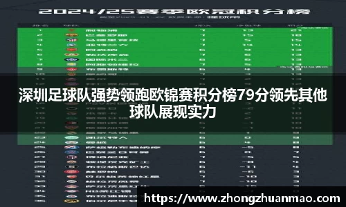 深圳足球队强势领跑欧锦赛积分榜79分领先其他球队展现实力